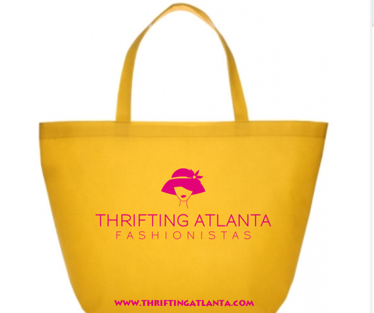 Thrifting Atlanta Yellow Tote Bag (Pick-Up) - Keren's Closet